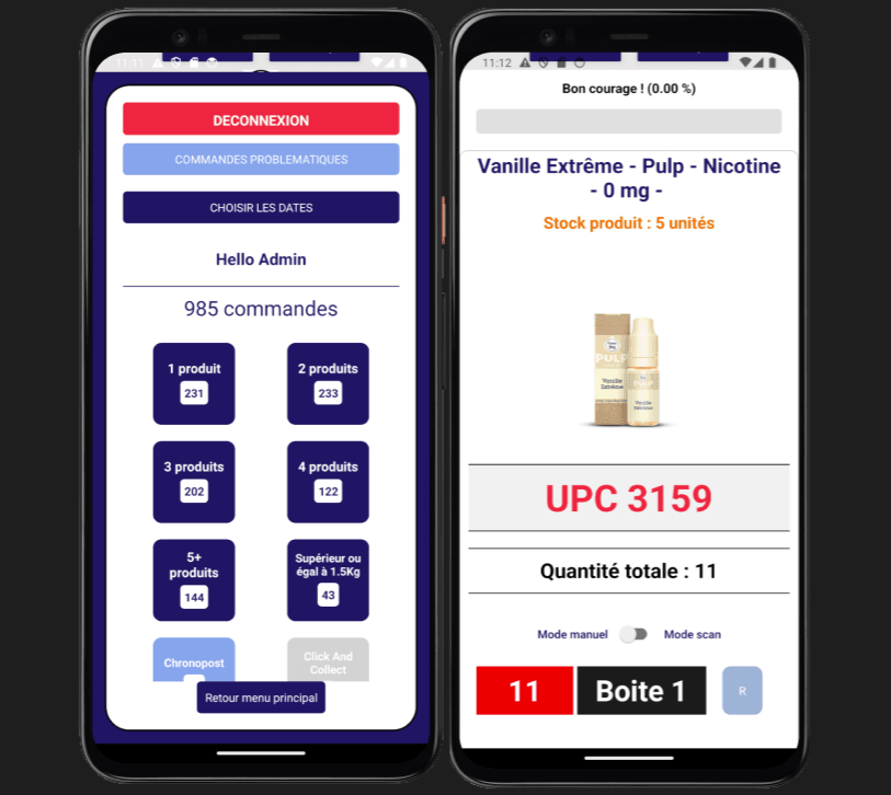 App Préparation Commandes